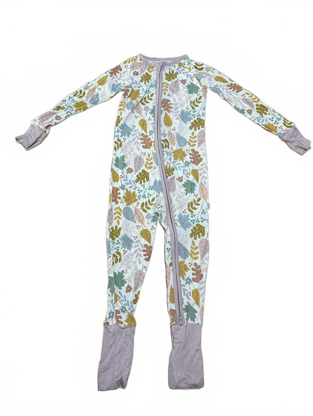 little sleepies Baby Sleeper Pajamas 18-24 Months kids Autumn Leaves Print Girls